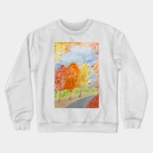 Fall Watercolor Crewneck Sweatshirt